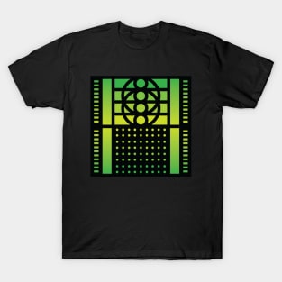 “Dimensional Levels” - V.6 Green - (Geometric Art) (Dimensions) - Doc Labs T-Shirt